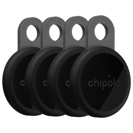 Chipolo LOOP 4er-Pack Rechargeable Bluetooth-Tracker Charcoal Apple Find My kompatibel (RSO.0000007)
