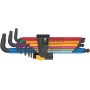 950/9 Hex-Plus Multicolour Imperial 2 Winkelschlssel-Satz (schwarz, 9-teilig, zllig, mit Halteclip) (05022640001)