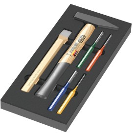 9782 Schaumstoffeinlage Hammer-Set 1, 6?teilig (schwarz/grau, in Schaumstoffeinlage fr Werkstattwagen) (05150182001)