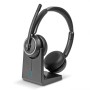 Lindy L118 Auricolare Cablato A Padiglione Ufficio USB tipo-C Bluetooth Base di ricarica Nero (20450)