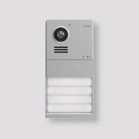 Siedle Door Video-TuerstationIQDM-0Mattchrom m.4/6Ruftasten (210012906-00)