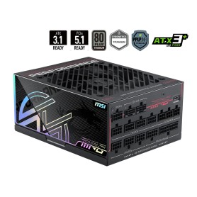 MSI MPG Ai1300TS PCIE5 alimentatore per computer 1300 W 24-pin ATX ATX Nero (306-7ZPUB11-CE0)