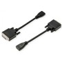 ADATTATORE HDMI-DVI/D F/M HQ CON CAVO 0,2M (S3219)