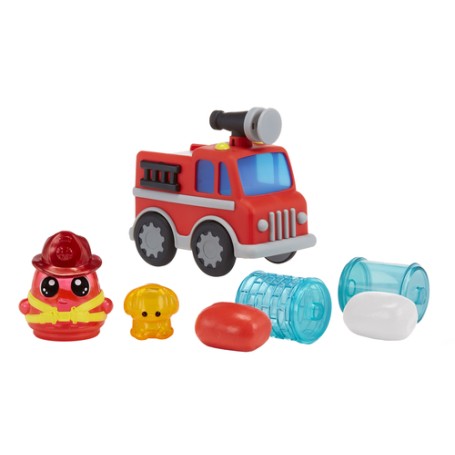 MGA Entertainment DohKins Firetruck & Firefighter Set da gioco in argilla da modellare 192 g Multicolore (123064-EUC)