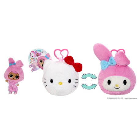 L.O.L. Surprise! Loves Hello Kitty Reversible Plush Surprise (249962-EUC)