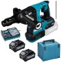 Akku-Kombihammer HR004GM201 XGT, 40Volt (blau/schwarz, 2x Li-Ionen Akku 4Ah, MAKPAC)