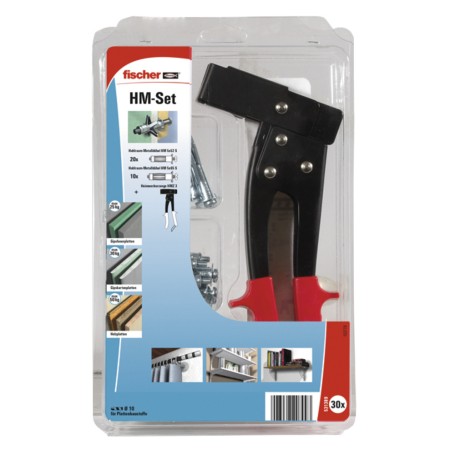 Fischer 531389 ancoraggio a vite e tassello 20 pz Kit di gancio a vite e tasselli a muro