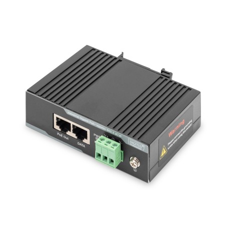 Digitus Iniettore PoE+ 802.3 af/at Gigabit di grado industriale (DN-651112)