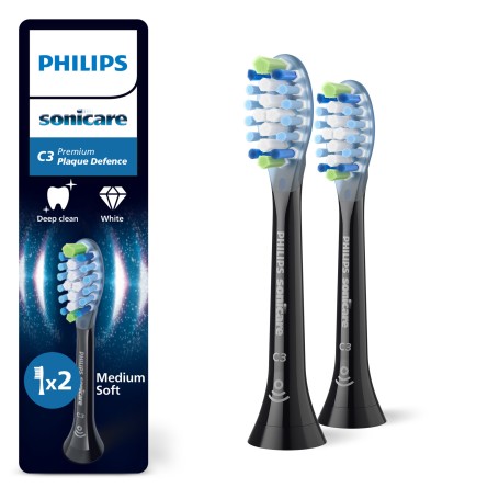 Philips Sonicare HX9042/88 2x testine nere per spazzolino sonico