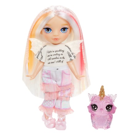 Rainbow High Littles Rainbow Fantasy Fairies Doll- Opal (Rainbow) (543442-EUC)