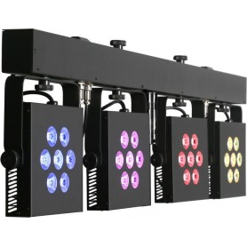 EUROLITE LED KLS-3002 MK2 Kompakt-Lichtset AIR 4x RGBWA/UV Spots DMX Wireless (42109896)