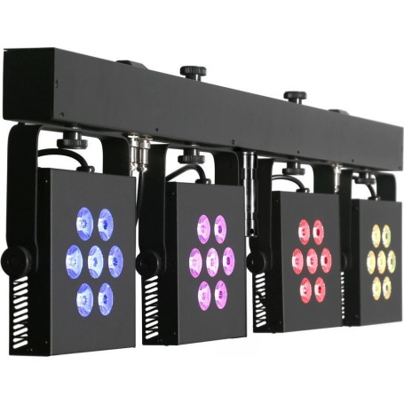 EUROLITE LED KLS-3002 MK2 Kompakt-Lichtset AIR 4x RGBWA/UV Spots DMX Wireless (42109896)