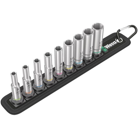 Belt A Deep 1 Steckschlsseleinsatz-Satz, 1/4" (schwarz, 9-teilig, lang) (05004525001)