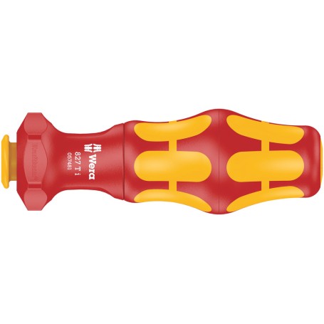 827 T i VDE Kraftform Turbo Handhalter (rot/gelb, fr Wera VDE-Wechselklingen) (05057481001)