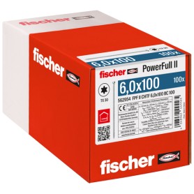Holzbauschraube PowerFull II 6,0x100 ZK TX VG (100 Stck, Vollgewinde, verzinkt) (562954)