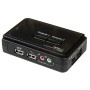 StarTech.com Switch KVM a 2 porte VGA USB con audio e cavi - Commutatore VGA USB a doppia porta (SV211KUSB)