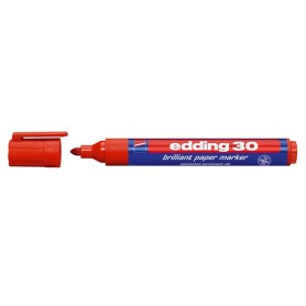 Edding 30 marcatore permanente Tipo di punta Rosso (4-30002)