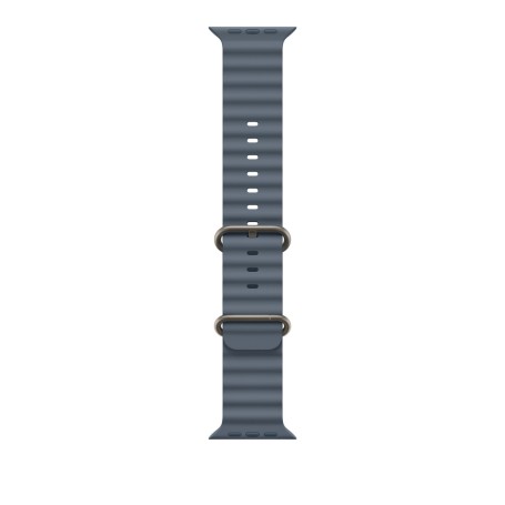 Apple Natural Titanium Finish Band Blu Fluoroelastomero, Titanio (MGCC4ZM/A)