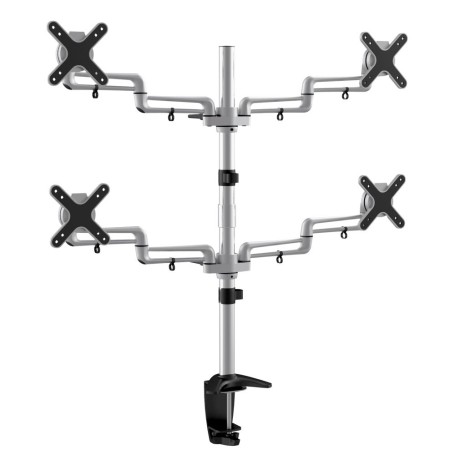 Sopar 23252 Supporti a parete per TV 58,4 cm (23") Scrivania Nero, Argento (8MN23252)