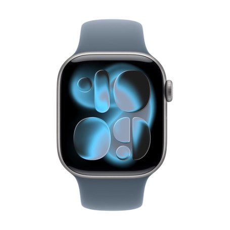 Apple Cinturino Sport blu salmastro (42 mm) - S/M (MFGE4ZM/A)