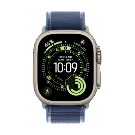 Apple MG9Q4ZM/A accessorio indossabile intelligente Band Blu Titanio, Poliestere, Spandex, Nylon