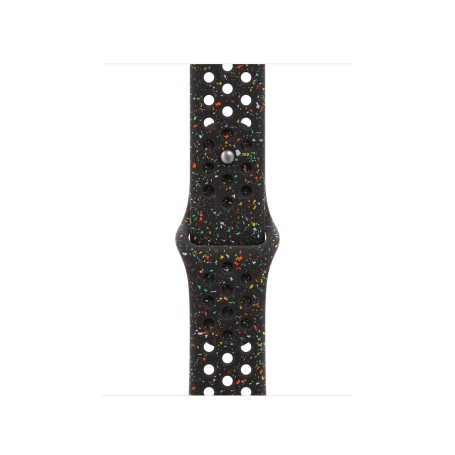 Apple MGAE4ZM/A accessorio indossabile intelligente Band Nero Alluminio, Fluoroelastomero