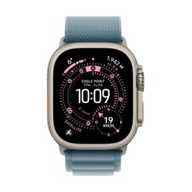 Apple Alpine Loop blu chiaro (49 mm) - Large - Titanio nero (MG9M4ZM/A)