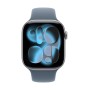 Apple Cinturino Sport blu salmastro (46 mm) - S/M (MFGX4ZM/A)