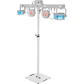 EUROLITE Set LED KLS Laser Bar FX-Lichtset weiß + BPS-2 Boxenhochständer weiß (20000920)
