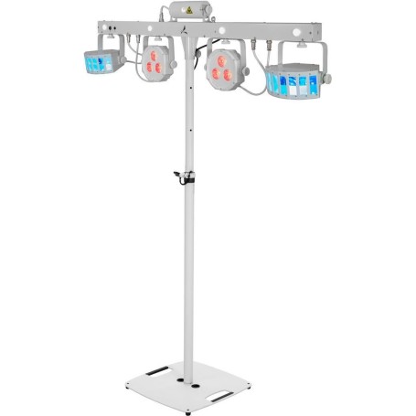 EUROLITE Set LED KLS Laser Bar FX-Lichtset weiß + BPS-2 Boxenhochständer weiß (20000920)