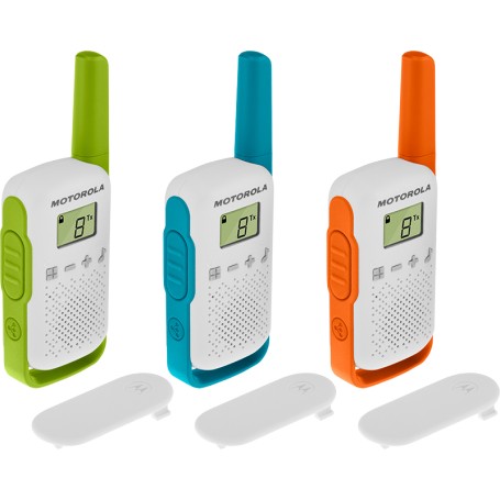 Motorola T42 ricetrasmittente 16 canali Blu, Verde, Arancione, Bianco (B4P00811MDKMAW) (59T42TRIPLEPACK)