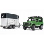 Land Rover Defender mit Pferdeanhnger (mit einem Pferd) (02592)