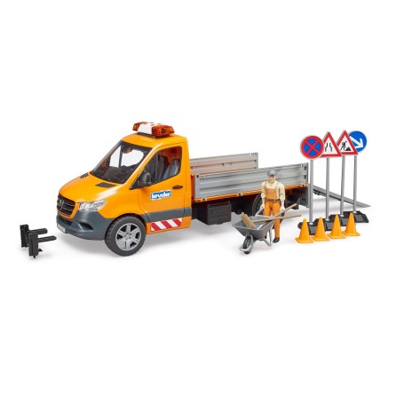MB Sprinter Kommunal mit Light & Sound Modul (orange, Inkl. Fahrer und Zubehr) (02677)