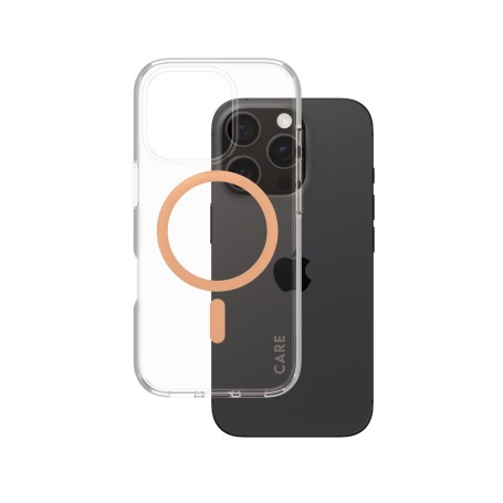 PanzerGlass CARE by ® Flagship Cover Trasparente Urban Combat con MagSafe Pesca iPhone 16 Pro (1374)