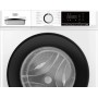 Beko b100 BMX7126DB 7kg classe A bianco, inverter 1200 giri, display XL, oblò nero, funzione vapore (8785683200)