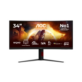 AOC G4 Gaming Monitor PC 86,4 cm (34") 3440 x 1440 Pixel Nero, Rosso (CU34G4ZCA)