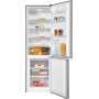 Frigorifero-congelatore Exquisit KGC265-70-H-010D, larghezza 55 cm, 259 L, effetto acciaio inox