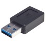 Manhattan 354714 adattatore per inversione del genere dei cavi USB-A USB-C Nero (IADAP USB31-AM/CF)