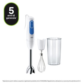 Braun Minipimer MultiQuick MQ3005 CREAM Frullatore ad immersione White blue (MQ3005 Cream)