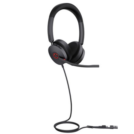 Yealink UH48 Dual Teams USB-C/A Auricolare Cablato A Padiglione Musica e Chiamate USB Type-C / USB Type-A Nero (1308153)