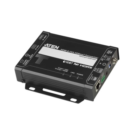 ATEN Trasmettitore HDBaseT HDMI e VGA con POH (4K a 100 m) (HDBaseT Classe A) (VE2812AT-AT-G)