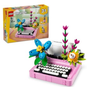 MACCHINA DA SCRIVERE CON FIORI (31169)