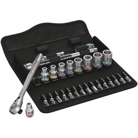 Zyklop Metal-Knarrensatz 8100 SA 11, Zoll-Gren (28-teilig, mit Umschaltknarre, 1/4") (05004021001)