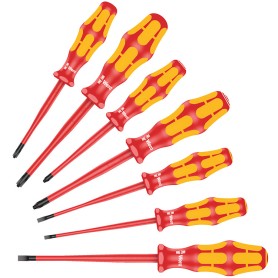 Schraubendreher Satz 160 iSS/7 (rot/gelb, Reduzierter Klingen- u. Griffdurchmesser) (05135961001)