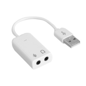 SCHEDA AUDIO USB 2.0 WHITE PER MAC OS / WINDOWS / LINUX (TY.USB135)