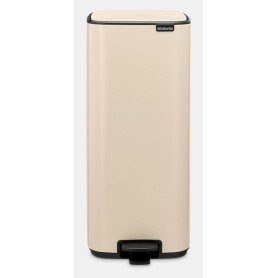 Brabantia Bo Pedal Bin 30 L Rettangolare Acciaio Beige (238123)