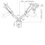 SUPPORTO DA TAVOLO 2 X 1   MORSETTO (RO17.99.1163)