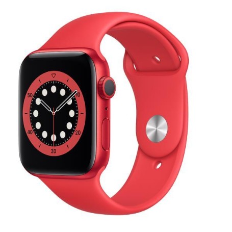 APPLE WATCH SERIES 6 GPS 44MM PRODUCT RED ALLUMINIUM CASE WITH SPORT BAND REGULAR (M00M3TY/A)