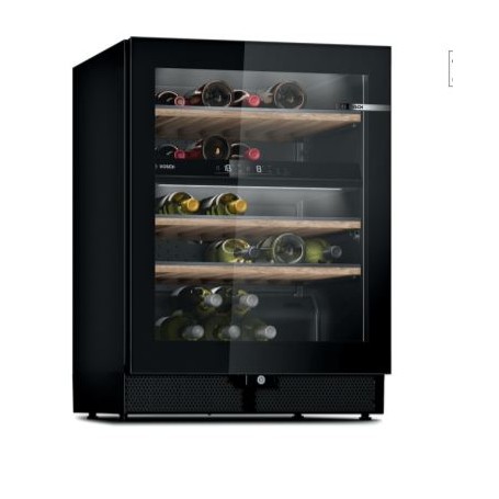 Bosch KWK16ABGA cantina vino Cantinetta vino con compressore Libera installazione Nero 44 bottiglia/bottiglie (KWK16ABGA)