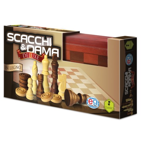 Editrice Giochi Dama & Scacchi in Legno deluxe (6036101)